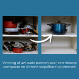 Kelton Cookware pannenset 16-delig met GRATIS mandoline snijset