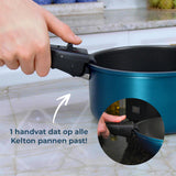 Kelton Cookware pannenset 16-delig met GRATIS mandoline snijset