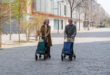 City Walker met handige zitfunctie voor onderweg